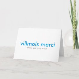 Villmols Bedankt | Thank You Very Much