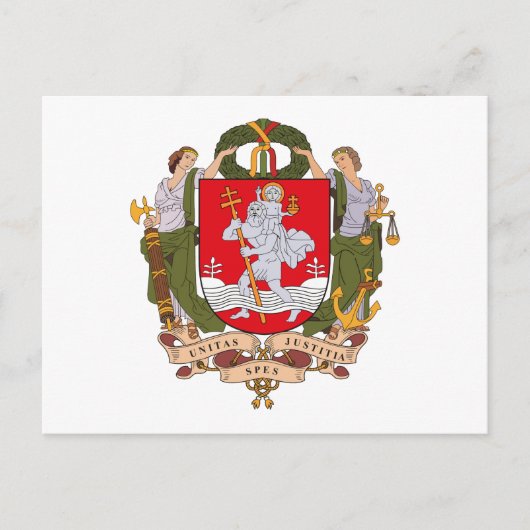 Vilnius Briefkaart wapenstilstand (Voorkant)