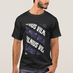Vilnius Camo Pattern Paarse Camouflage T-shirt