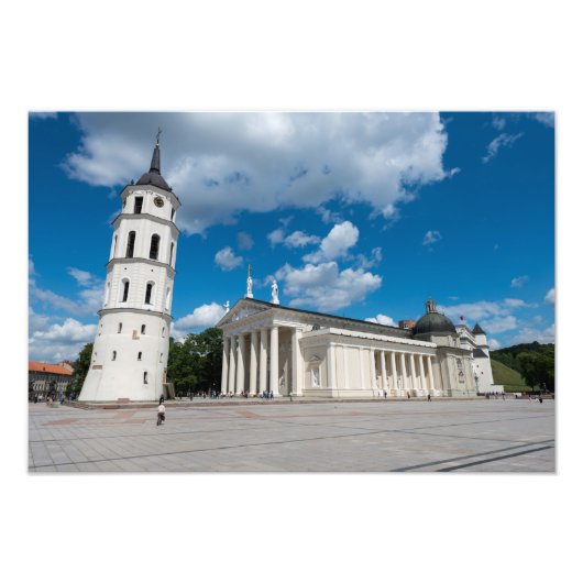 Vilnius Cathedral Foto Afdruk (Voorkant)