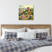 Vilnius Heuveltop Picknick Uitzicht Canvas Kunst (Insitu (Slaapkamer))