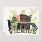 VILNIUS (hoofdstad van Litouwen) Briefkaart (Voorkant / Achterkant)