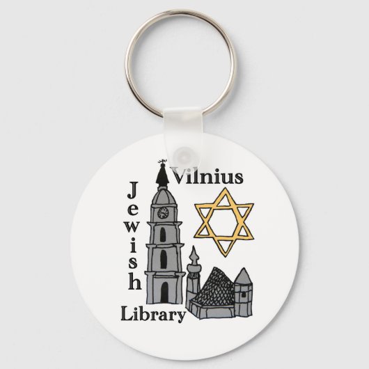 Vilnius Jewish Library sleutelhanger (Voorkant)
