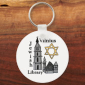 Vilnius Jewish Library sleutelhanger (Voorkant)