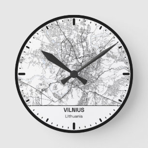 Vilnius Klok Stad Lijn Kunst