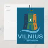 Vilnius Litouwen Briefkaart (Voorkant / Achterkant)