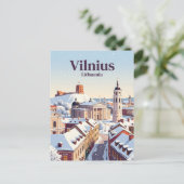 Vilnius Litouwen Briefkaart (Staand voorkant)