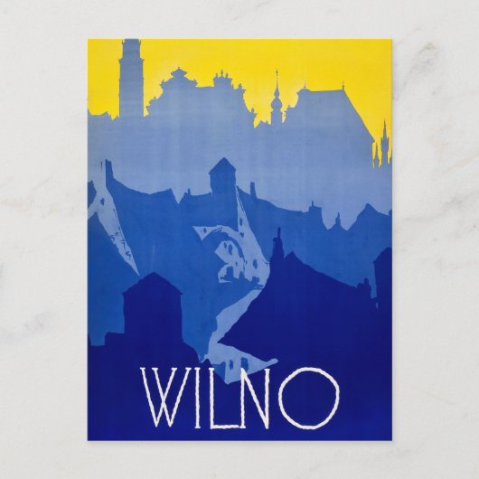 Vilnius, Litouwen,  Briefkaart (Voorkant)