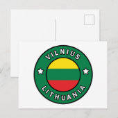 Vilnius Litouwen Briefkaart (Voorkant / Achterkant)