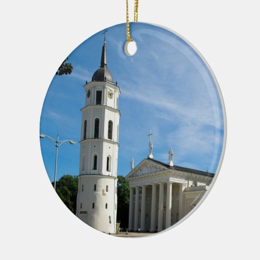 Vilnius Litouwen Circle Ornament (Links)