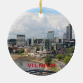 Vilnius Litouwen Circle Ornament (Achterkant)