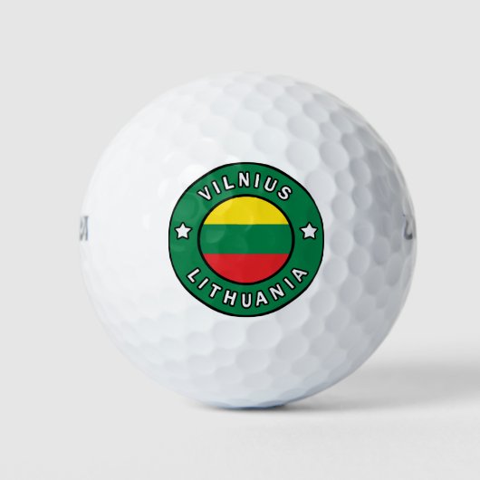 Vilnius Litouwen Golfballen (Voorkant)