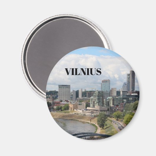 Vilnius Litouwen Kitchen Magnet (Voorkant / Achterkant)