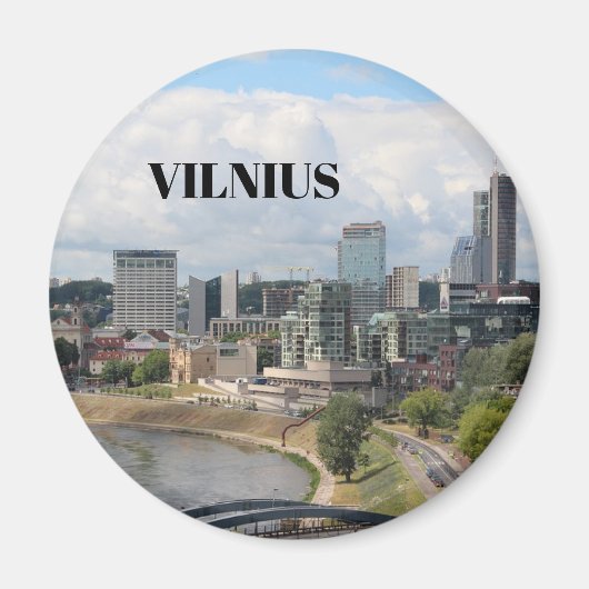 Vilnius Litouwen Kitchen Magnet (Voorkant)