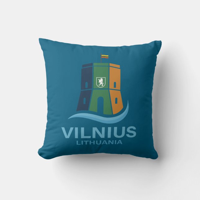 Vilnius Litouwen Kussen (Voorkant)