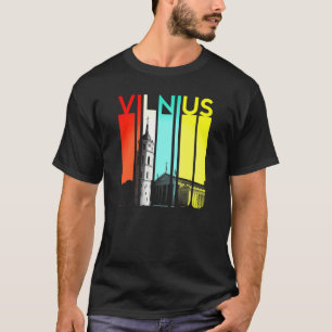 Vilnius Litouwen Lietuva Vlag Oostzee Retro Li T-shirt
