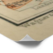 Vilnius Litouwen Map (1914) Poster (Hoek)