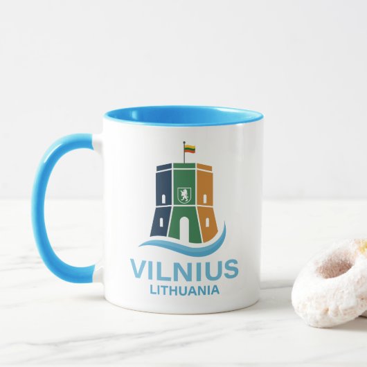 Vilnius Litouwen Mok (Met donut)