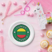 Vilnius Litouwen Papieren Bordje (Feest)