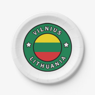 Vilnius Litouwen Papieren Bordje