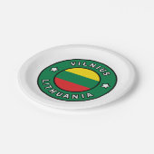 Vilnius Litouwen Papieren Bordje (Gekanteld)