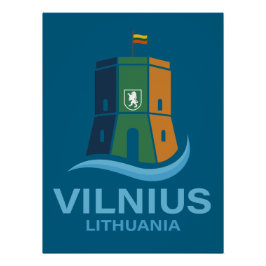 Vilnius Litouwen Perfect Poster
