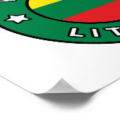 Vilnius Litouwen Poster (Hoek)