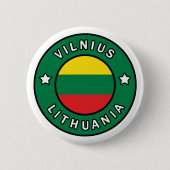 Vilnius Litouwen Ronde Button 5,7 Cm (Voorkant)