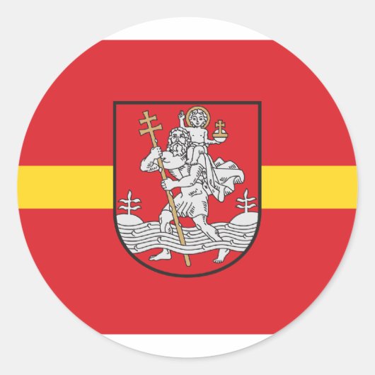 Vilnius, Litouwen Ronde Sticker (Voorkant)