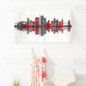 Vilnius Litouwen Skyline Spandoek (Insitu)