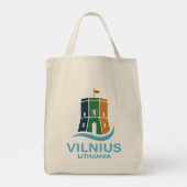 Vilnius Litouwen Tote Bag (Achterkant)