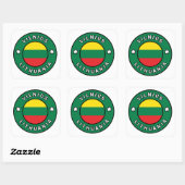 Vilnius Litouwen Vierkante Sticker (Vel)