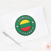 Vilnius Litouwen Vierkante Sticker (Envelop)