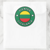Vilnius Litouwen Vierkante Sticker (Tas)