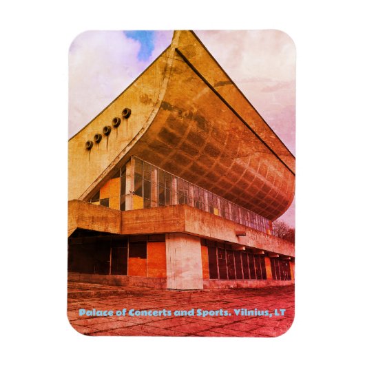 Vilnius, LT Soviet Palace of Concerts & Sports Magneet (Verticaal)