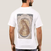 Vilnius Madonna in Gebed... beeldende kunst T-shirt (Achterkant)