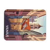 Vilnius Oude Stad Litouwen Flexibele Foto Magneet (Horizontaal)