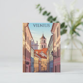Vilnius Oude Stad Litouwen Reizen Briefkaart (Staand voorkant)