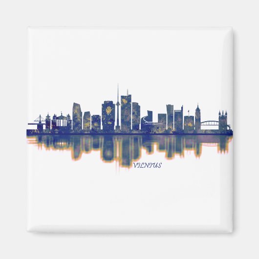Vilnius Skyline Magneet (Voorkant)