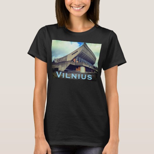 Vilnius Soviet Brutalist Architecture - Lithuania T-shirt (Voorkant)