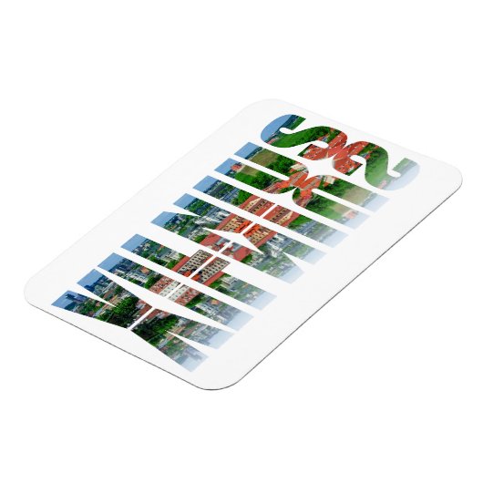 Vilnius-tekst met reflectie magneet (Linkerzijde)