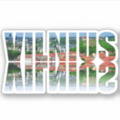 Vilnius-tekst met reflectie sticker (Voorkant)