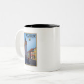Vilseck - Tower Tweekleurige Koffiemok (Voorkant links)