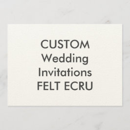VILT ECRU 110lb 7 "x 5" bruiloft uitnodigingen