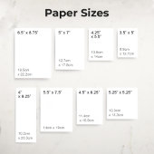 Vilt Ecru 5 "x 7" Blank Sample Wedding Kaart