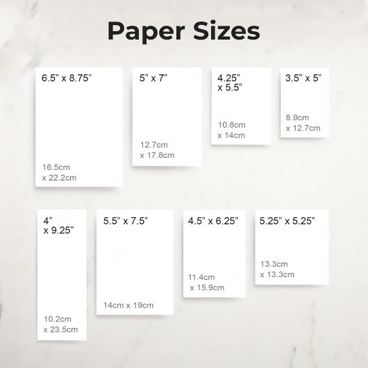 Vilt Ecru 5 "x 7" Blank Sample Wedding Kaart