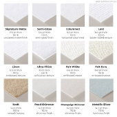 Vilt Ecru 5 "x 7" Blank Sample Wedding Kaart