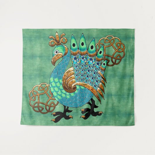 Vilt en veren wandkleed (Voorkant (horizontaal))