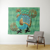 Vilt en veren wandkleed (In Situ (horizontaal))