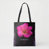 Vilt Pen Pink Rose - Gepersonaliseerde Trendy Tote Bag (Voorkant)